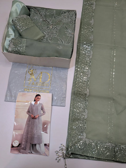 JAZMIN LUXURIOUS CHIFFON WEDDING WEAR EMBROIDERED