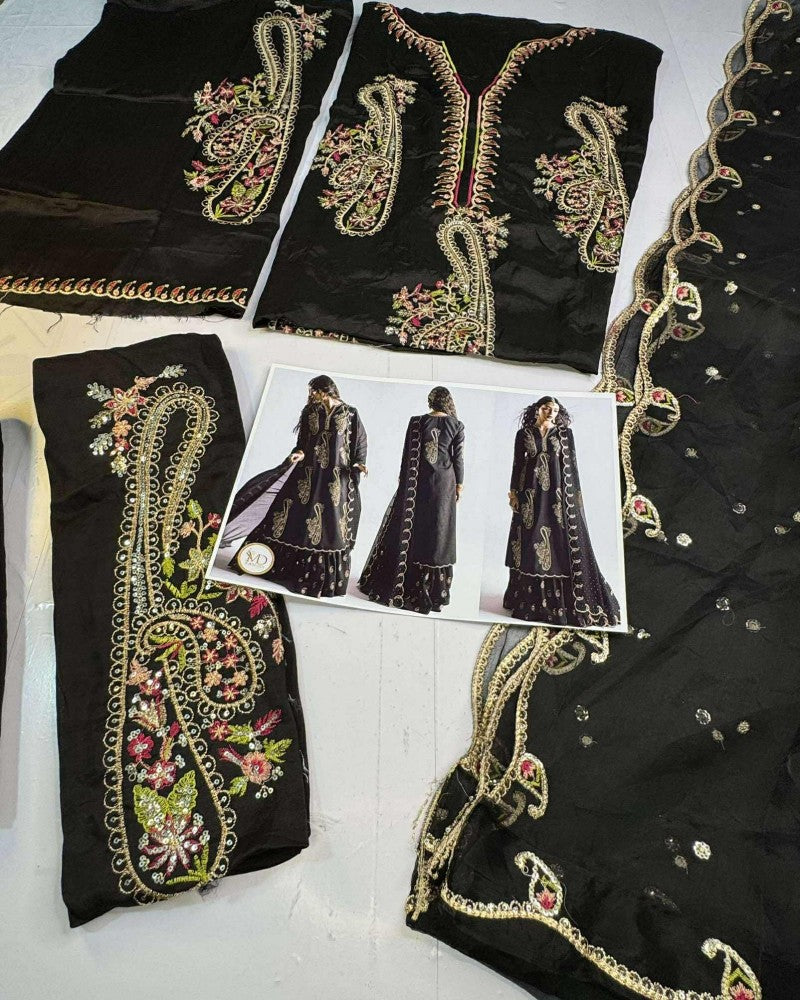 Zara Shahjahan LAIL EMBROIDERED SILK DRESS