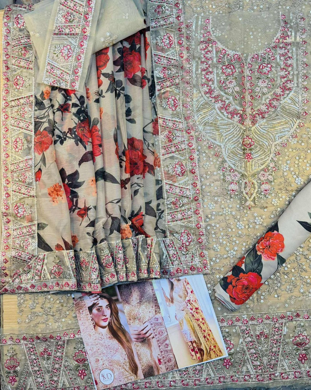 Urwa Wear Semi Formal Digital Printed Embroidered