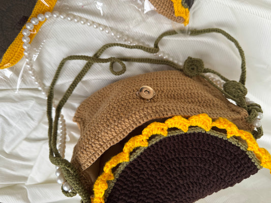 Sunny Crochet Bag Set 5 Piece Handmade Collection