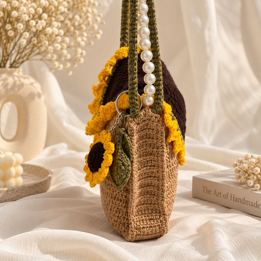 Sunny Crochet Statement Bag