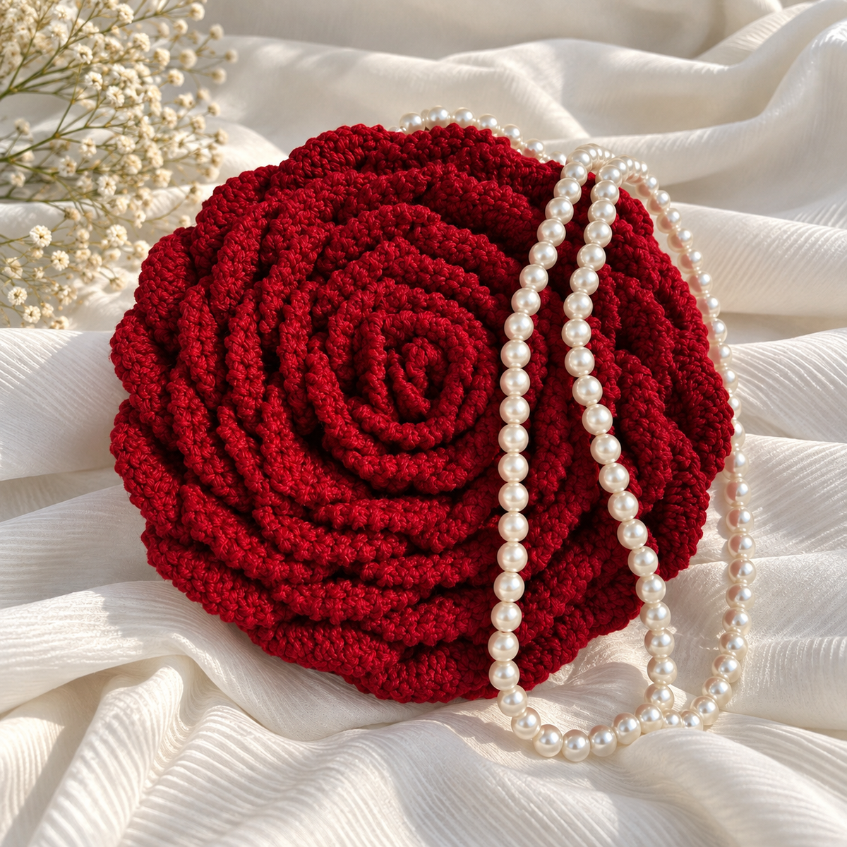 VIRAL CROCHET ROSE BAG