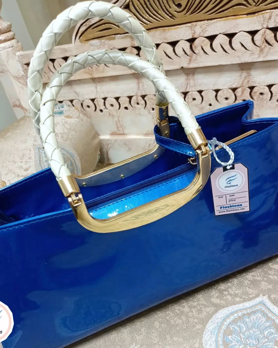Elegant Top Handle Bag Patent Leather Tote Luxury Designer Fashion Lady Handbag for Women