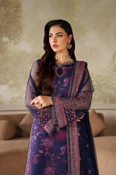 ZAREENA BY ZAREEF LAWN WITH EMBROIDERED DUPPATA