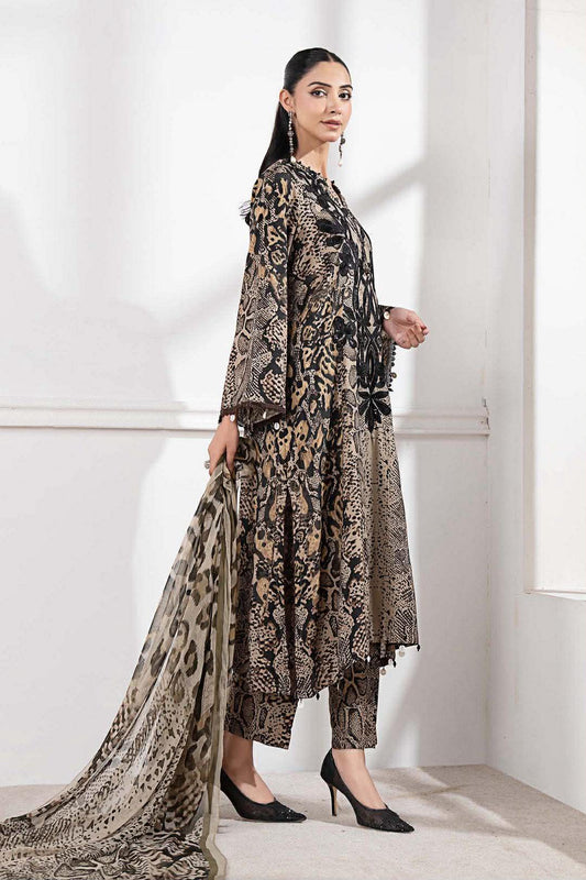 MARIA B LAWN SNAKE PRINT WITH CHIFFON DUPPATA