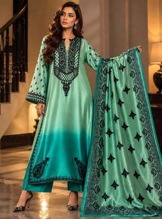 ZC INSPIRED CHARMEUSE SILK DIGITAL PRINT 3PCS