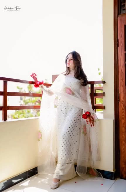 VIRAL SHEESHA STYLE WORK CHIFFON FANCY DRESS