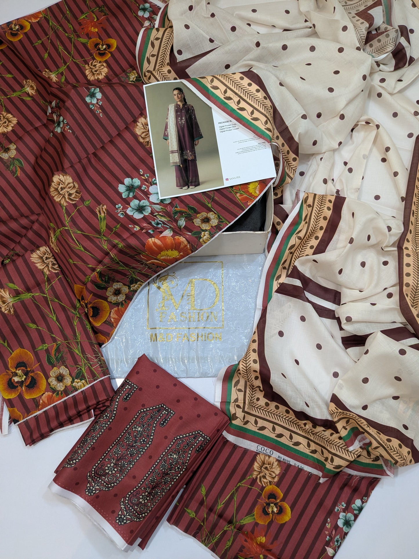 COCO BY ZARA SHAHJAHAN AMBER DAYS DIGITAL PRINT LAWN DUPPATA
