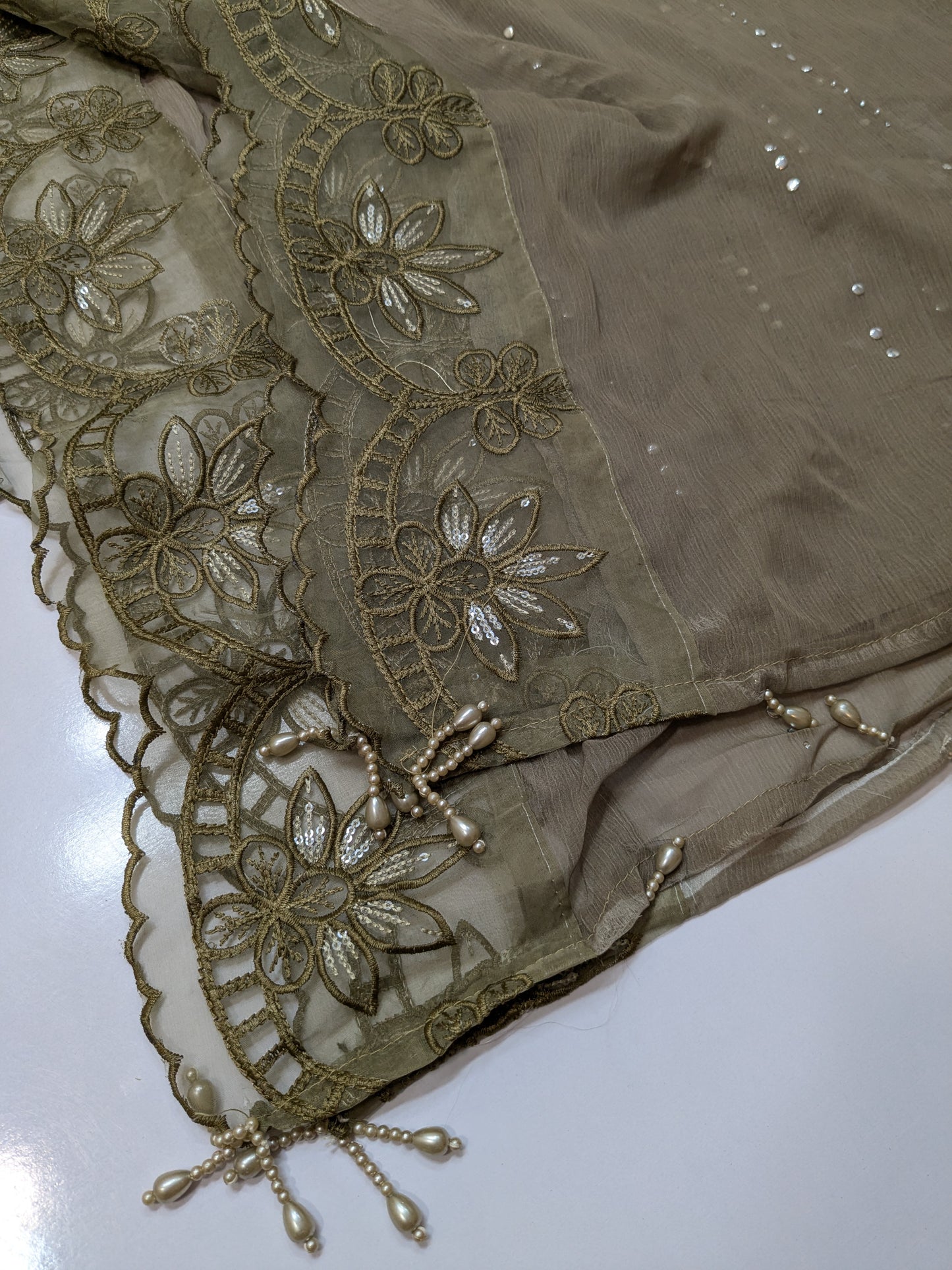 MARIA B TYE DYE CHIFFON LUXURY EMBROIDERED