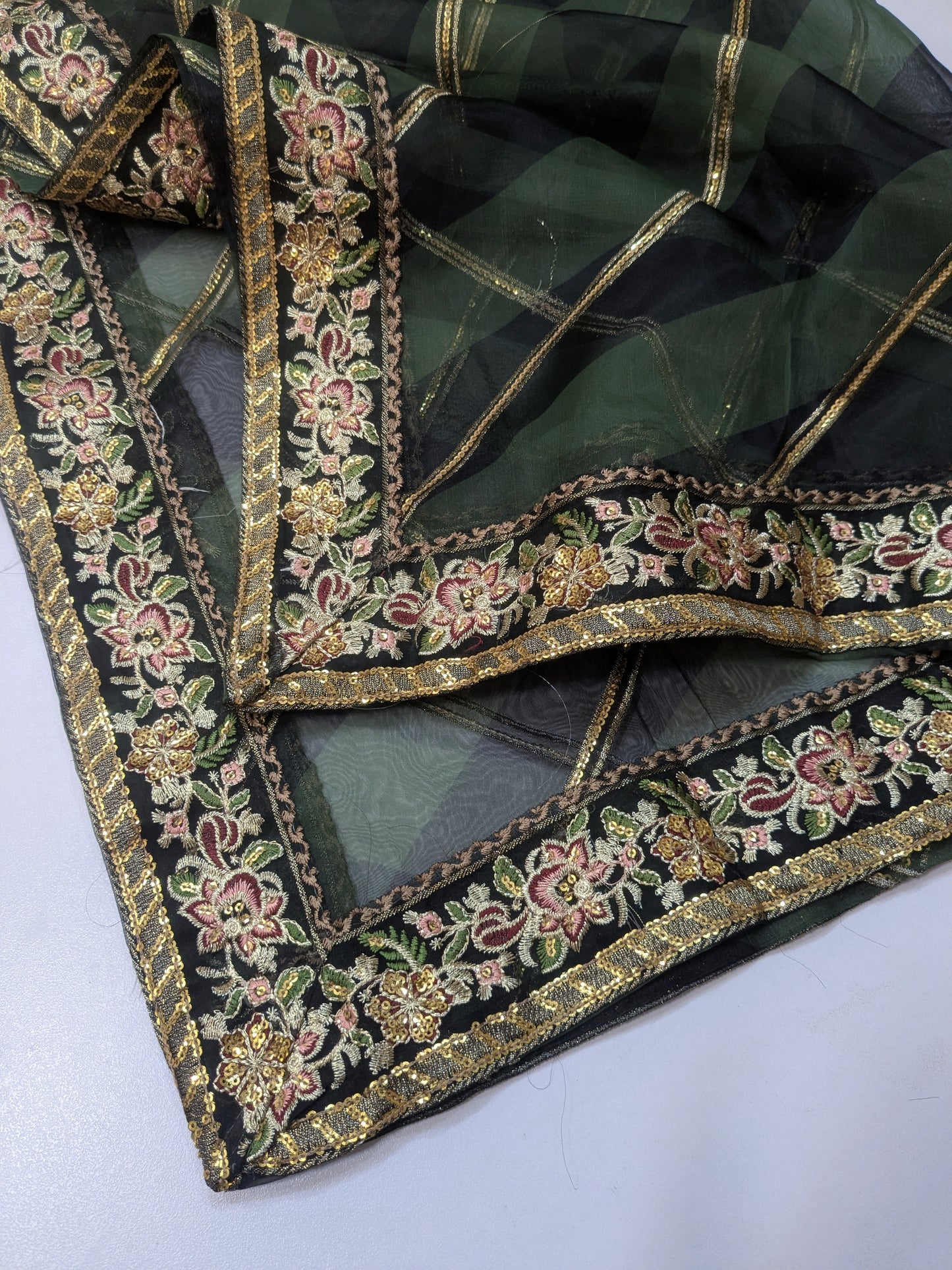 Charisma Maya Ali chiffon embroidered dress