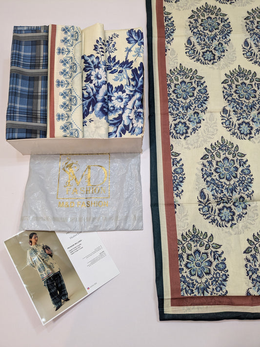 COCO BY ZARA SHAHJAHAN HUSHED DIGITAL PRINT LAWN DUPPATA