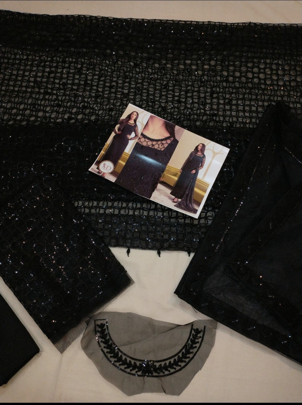 Lulusar Bunkiz Long Net Embroidered Dress