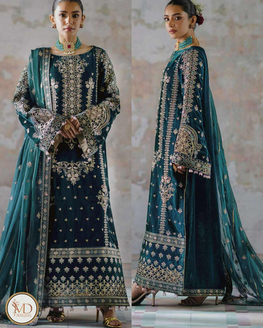 Eman Adeel Embriodered Velvet Premium Quality 11000 MicroM