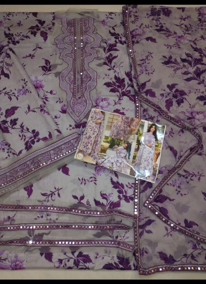 Nazish Jahangir Lawn Printed Embroidered Dress