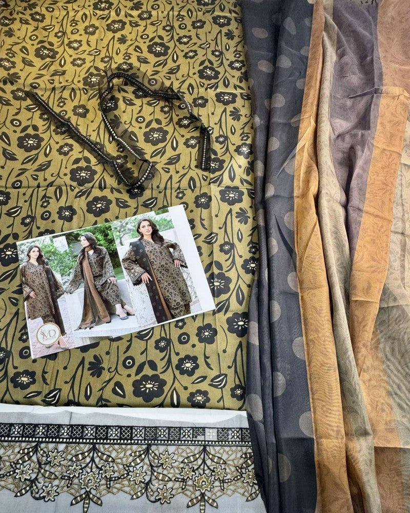 Baroque Digital Print Summer Lawn