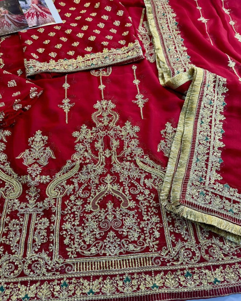 Maha Wajahat Raanjhna Chiffon Dress