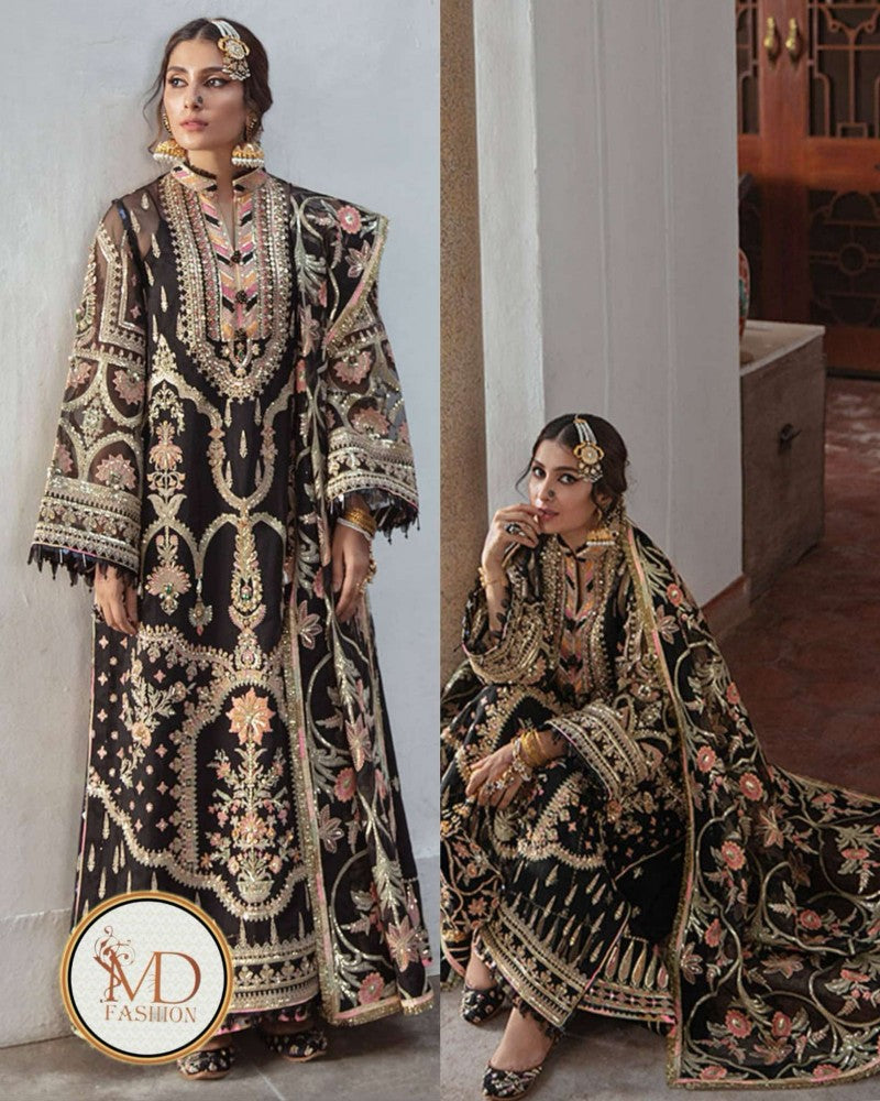 Mohsin Naveed Ranjha MALHAAR Black Dress
