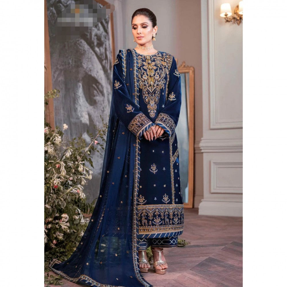 Asim Jofa Makhmal BLUE Ayeza Khan Edit Collection