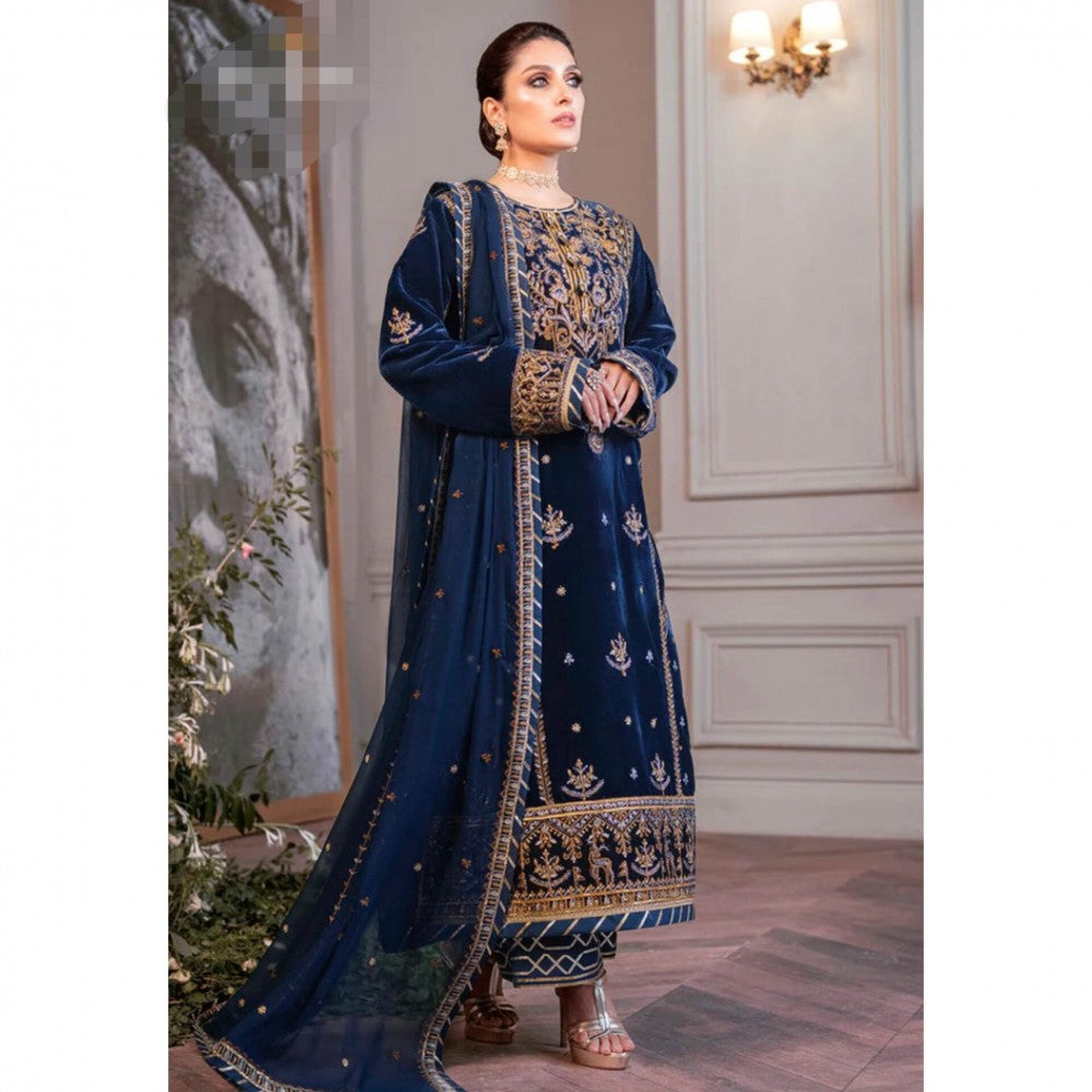 Asim Jofa Makhmal BLUE Ayeza Khan Edit Collection