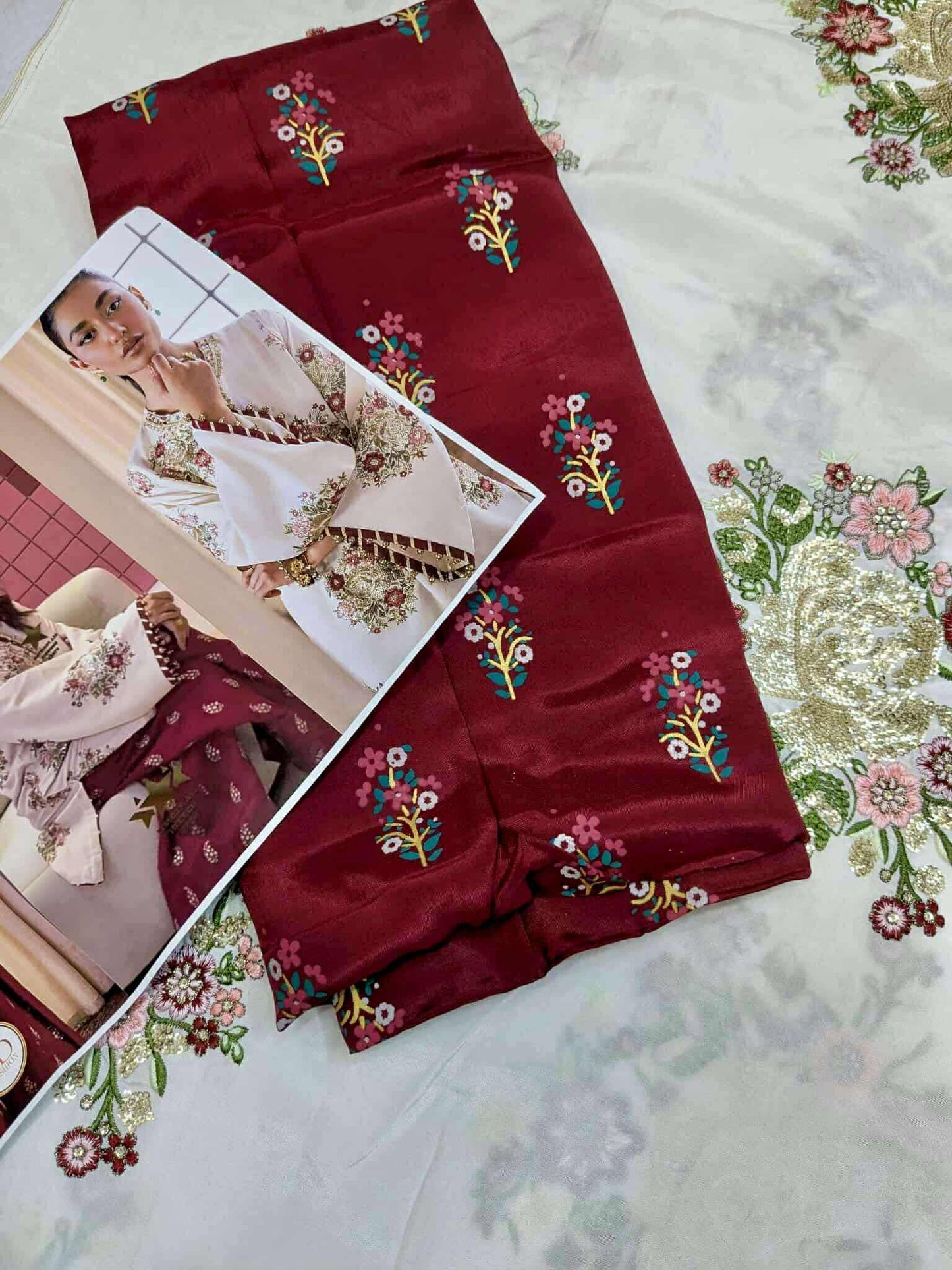 Ethnic Premium Raw Silk with Elegant Embroidery