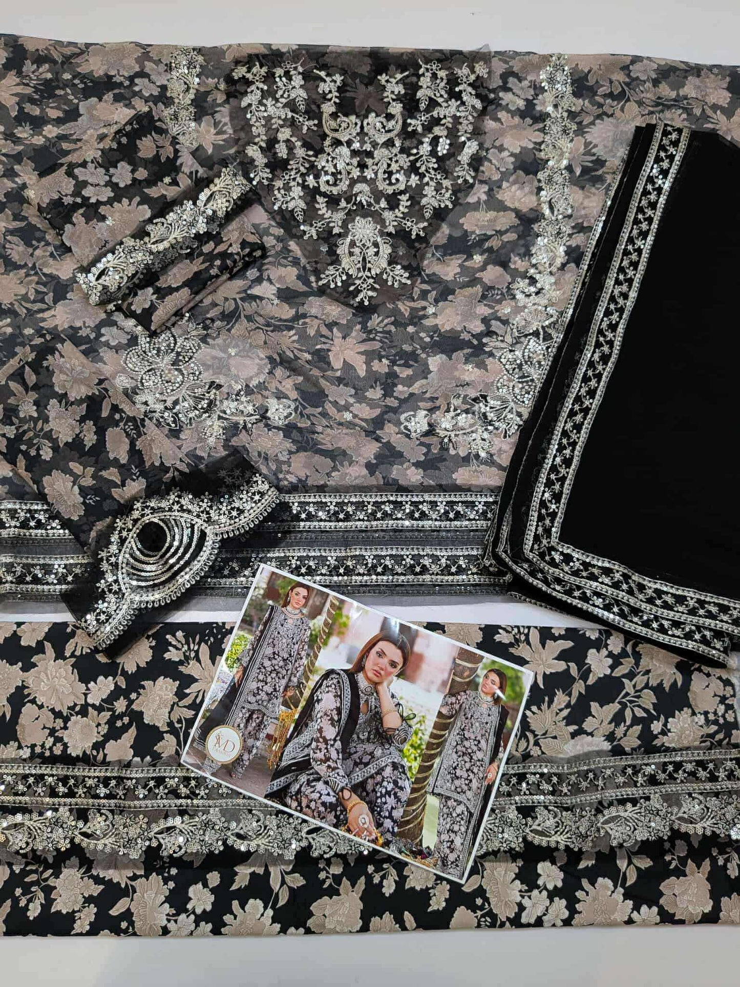 Charisma Chiffon Embroidered Printed dress