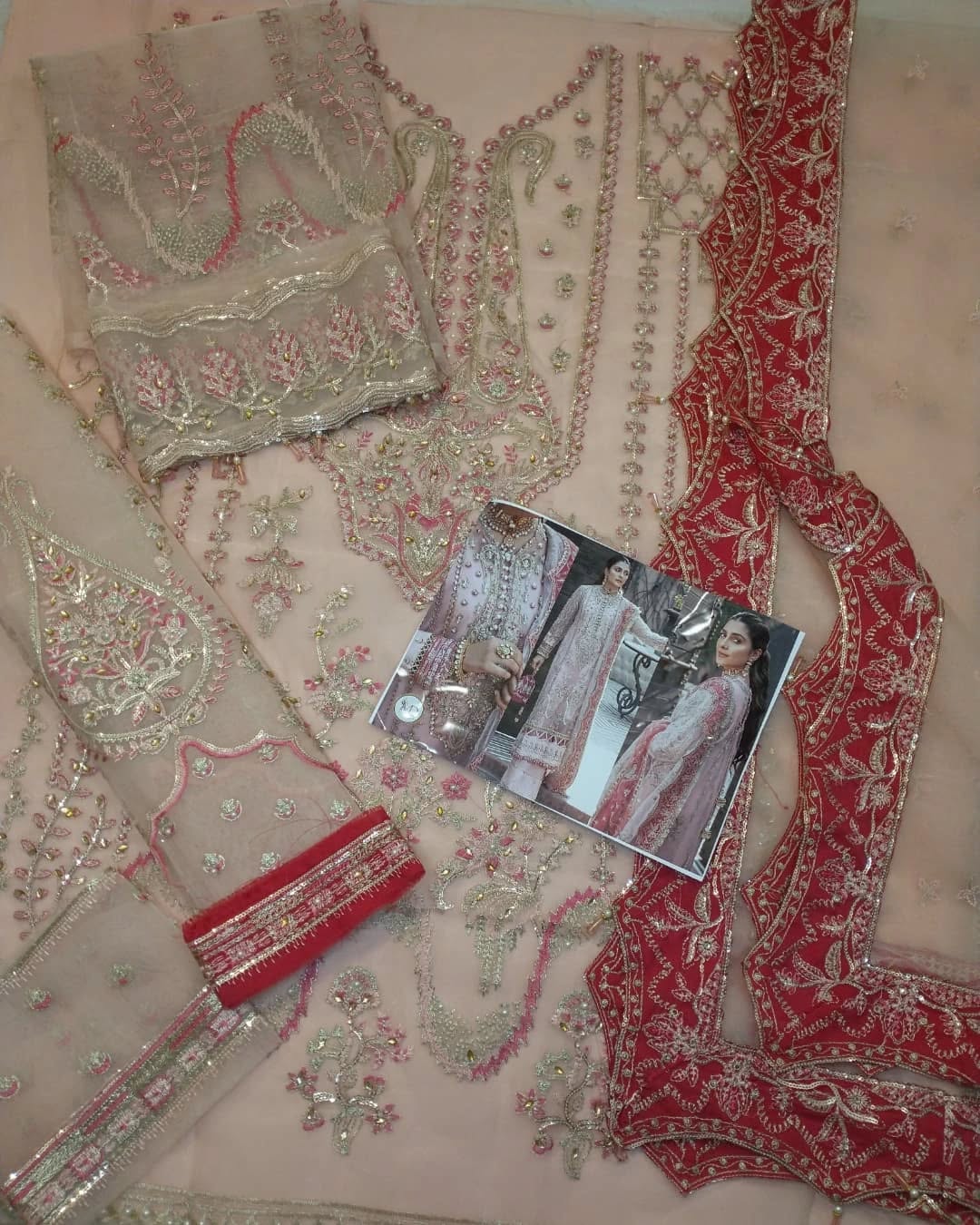 AFROZEH HAYAT INAYAT ORGANZA EMBROIDERED