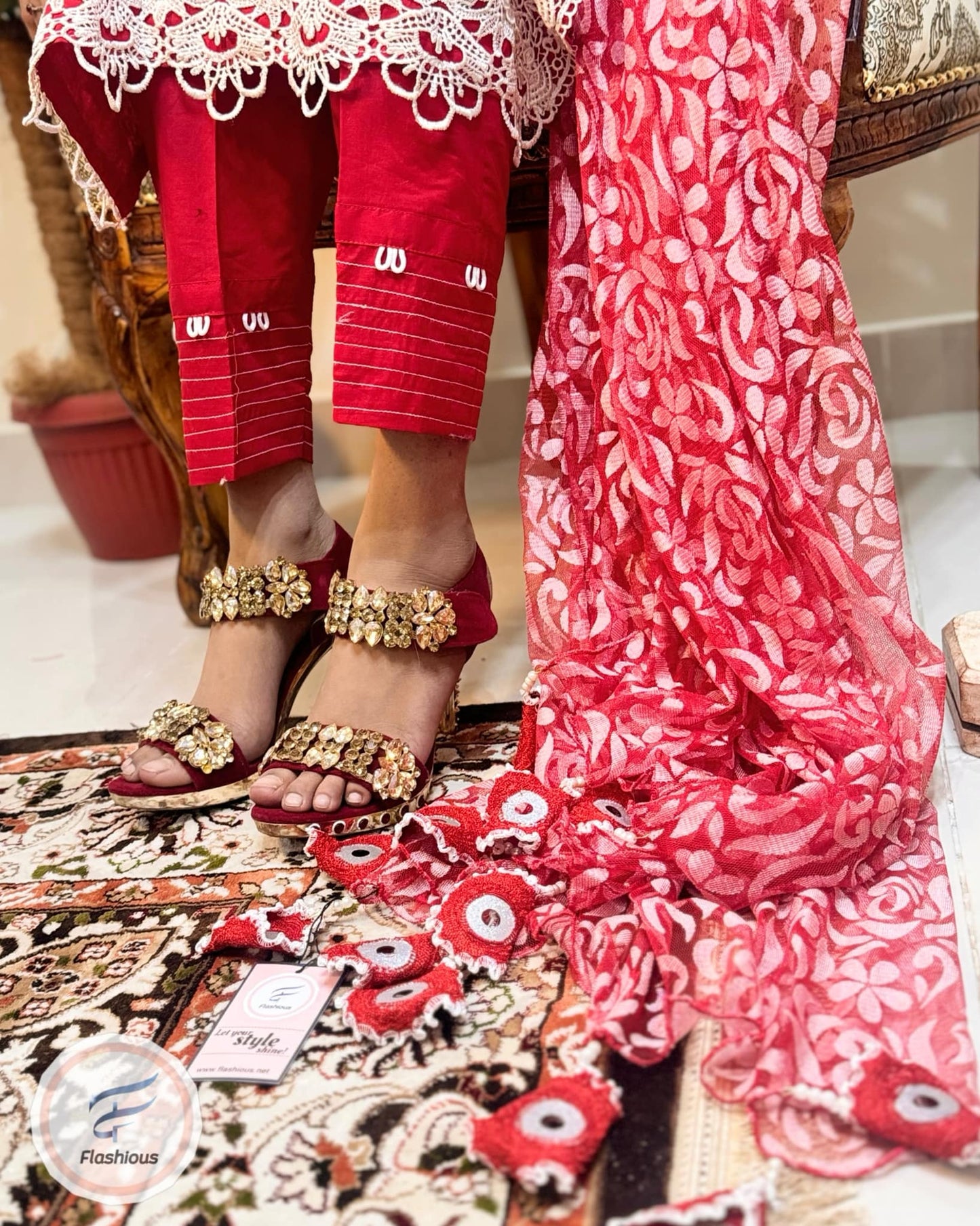 LOVE LINE 3 Piece Complete Stitched SUIT