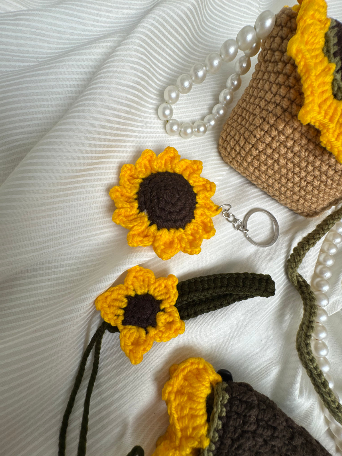 Sunny Crochet Bag Set 5 Piece Handmade Collection