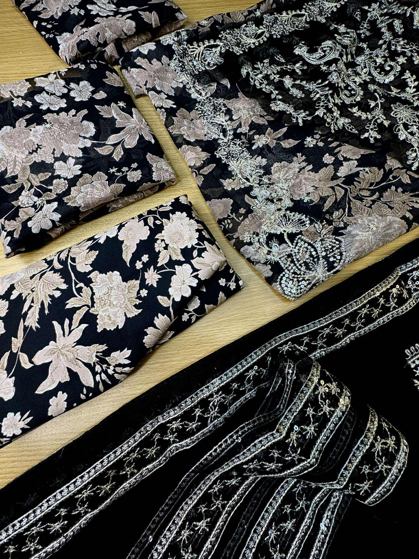 Charisma Chiffon Embroidered Printed dress