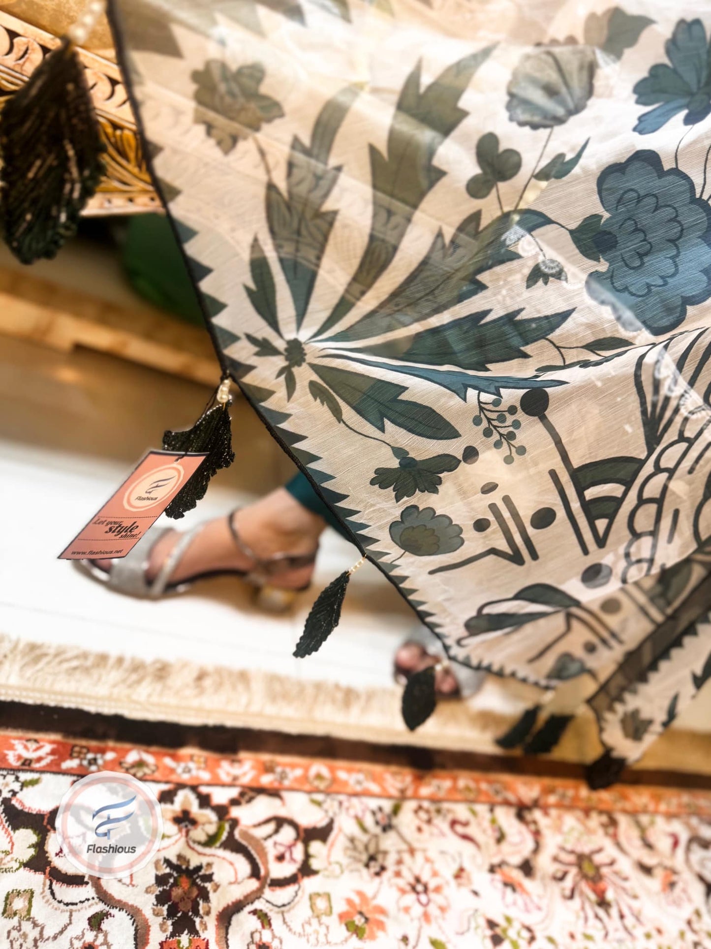 Deep Emerald Ready To Wear 3 Piece Stitched Dress