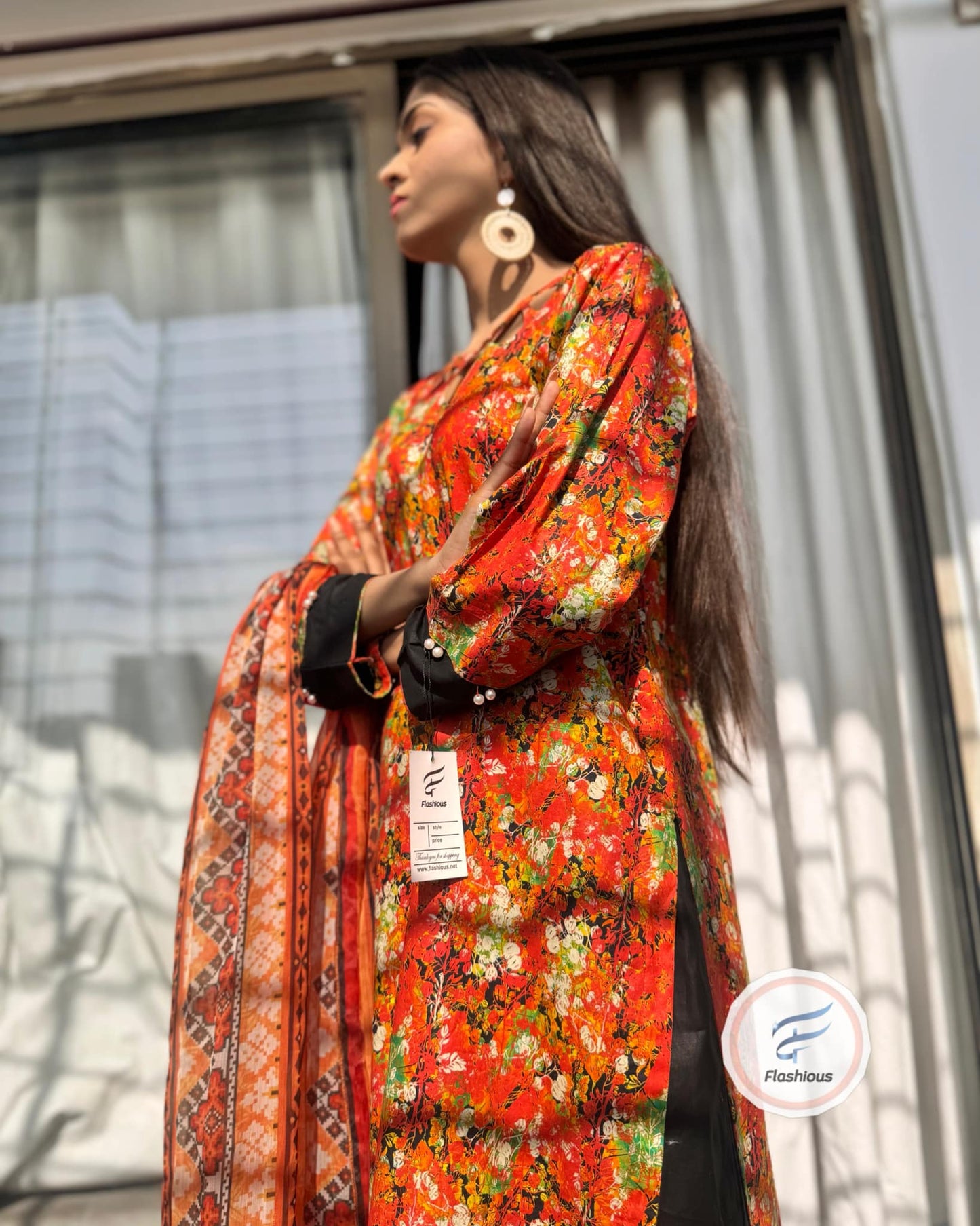 AUTUMN Stitched Printed Lawn 3 Piece Suit