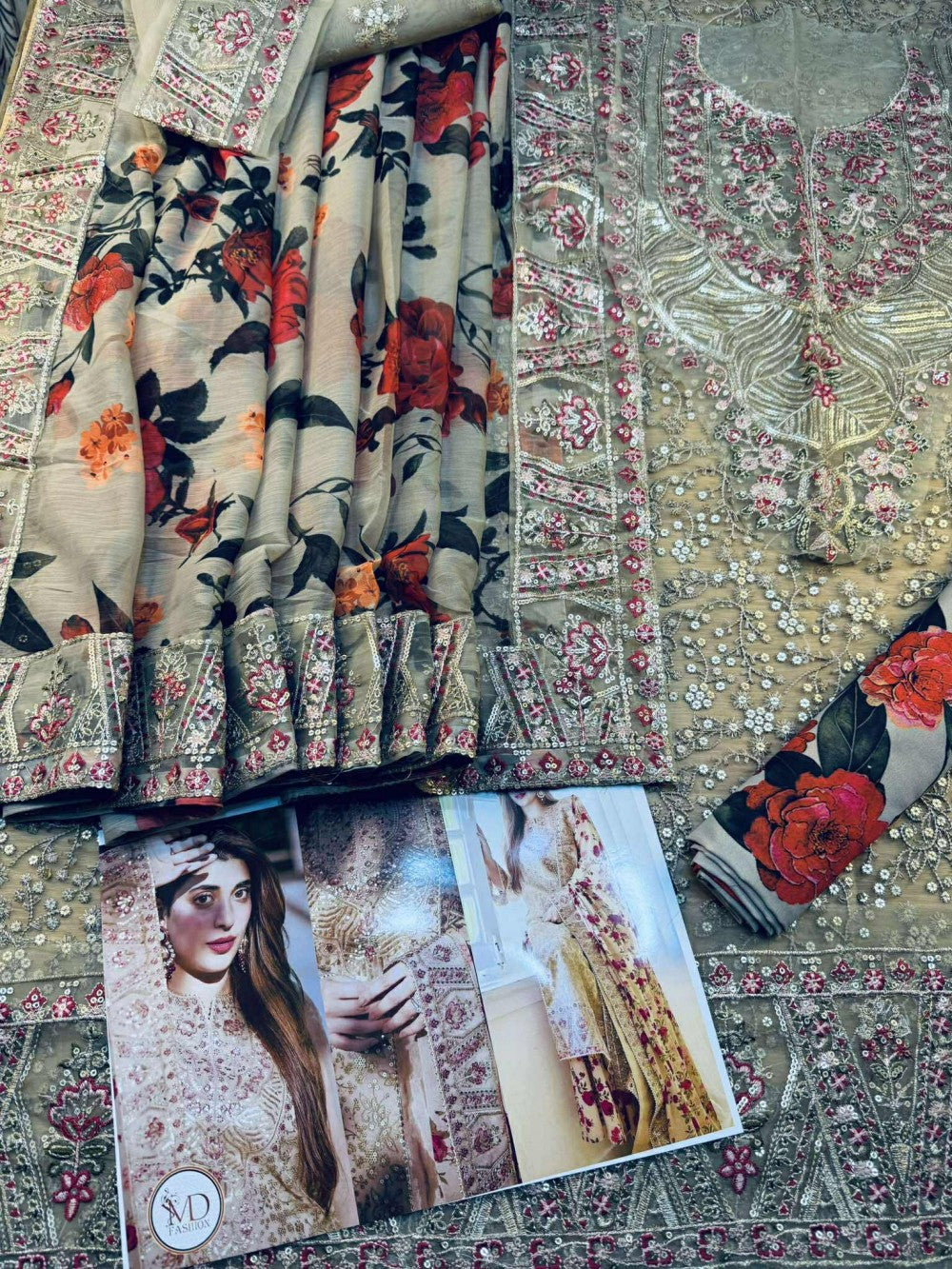 Urwa Wear Semi Formal Digital Printed Embroidered