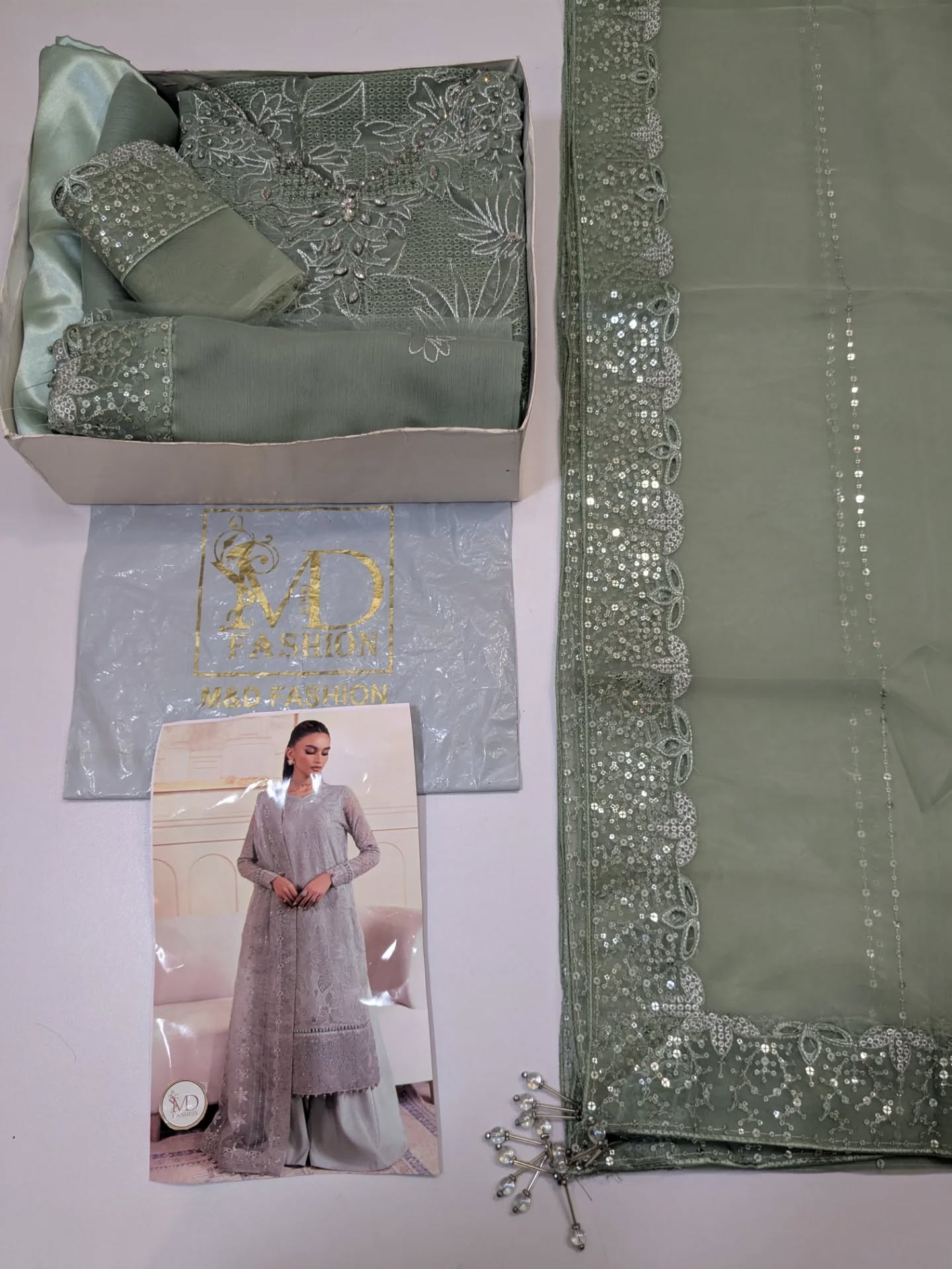 JAZMIN LUXURIOUS CHIFFON WEDDING WEAR EMBROIDERED