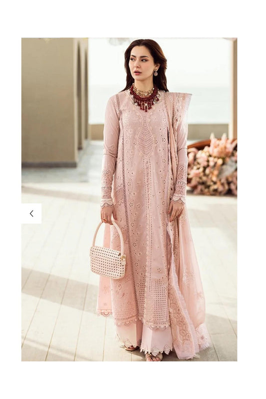 Qalamkar Chikankari Lawn Suits Zoe