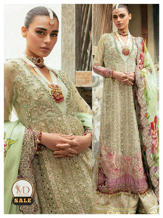 MARYAM HUSSAIN APPLIQUE HANDWORK DETAILED EMBROIDERED
