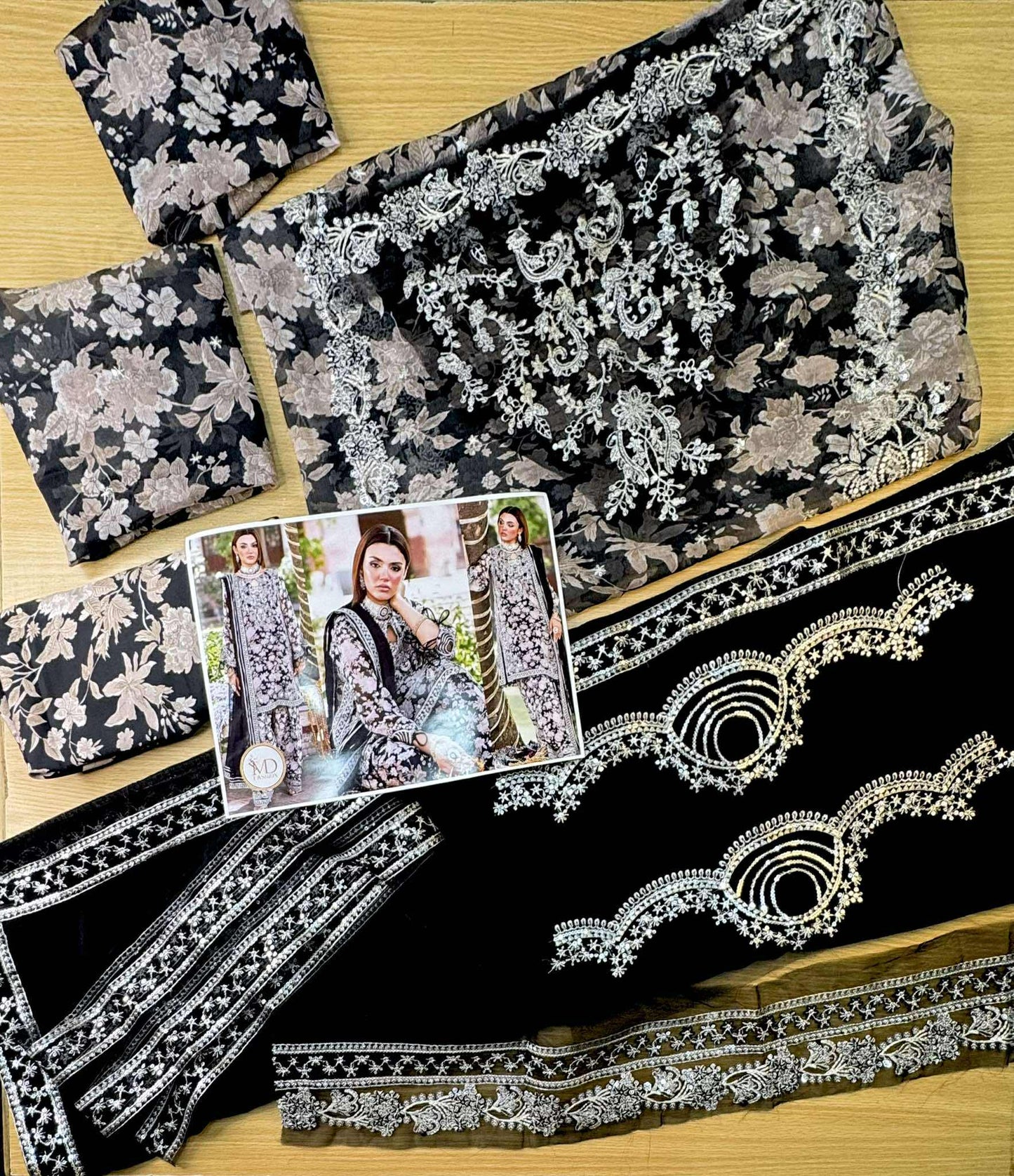 Charisma Chiffon Embroidered Printed dress