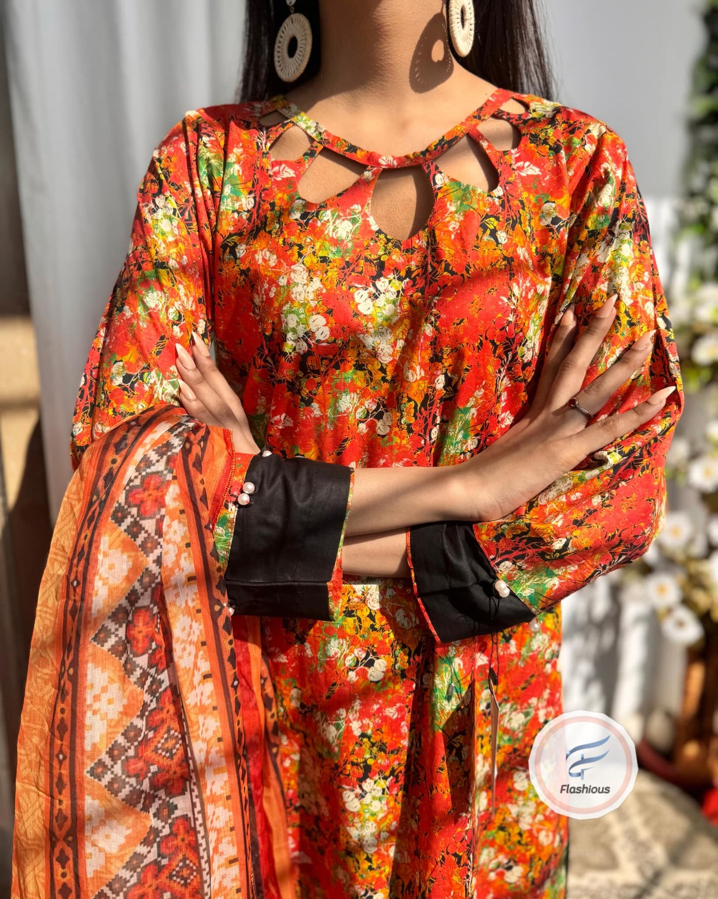 AUTUMN Stitched Printed Lawn 3 Piece Suit