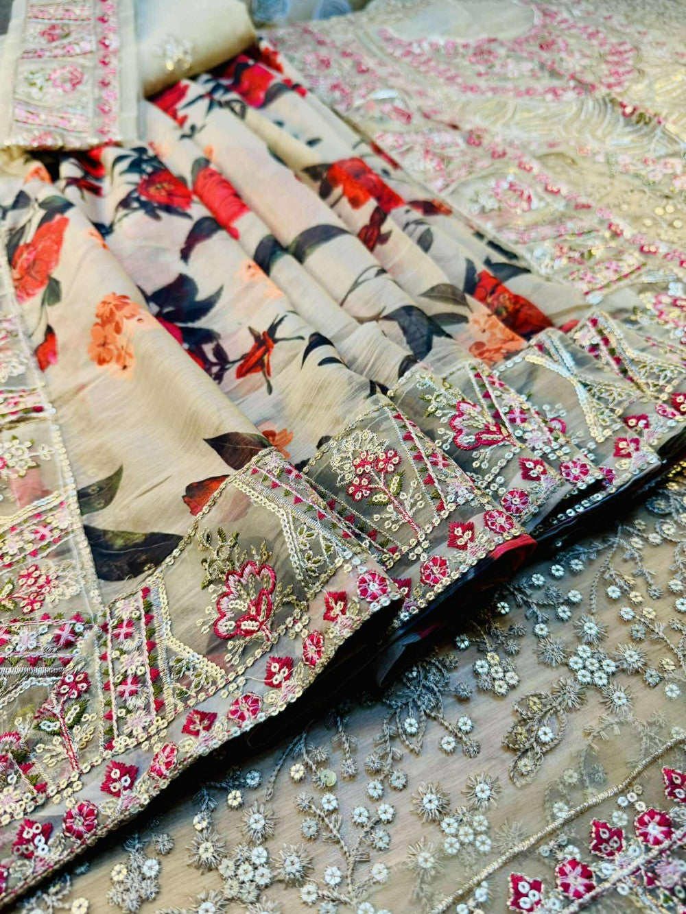 Urwa Wear Semi Formal Digital Printed Embroidered