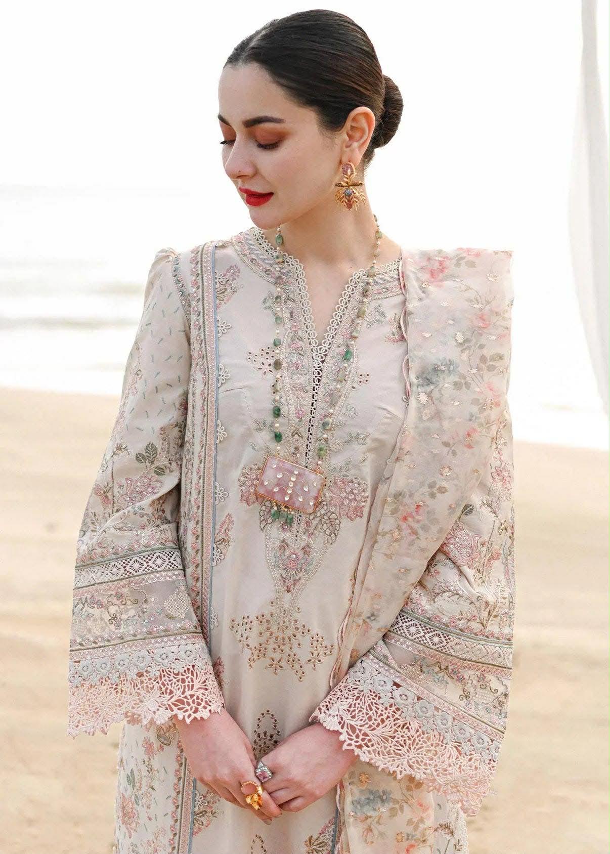 QALAMKAR KHANSA SAHIL LUXURY LAWN UNSTICH