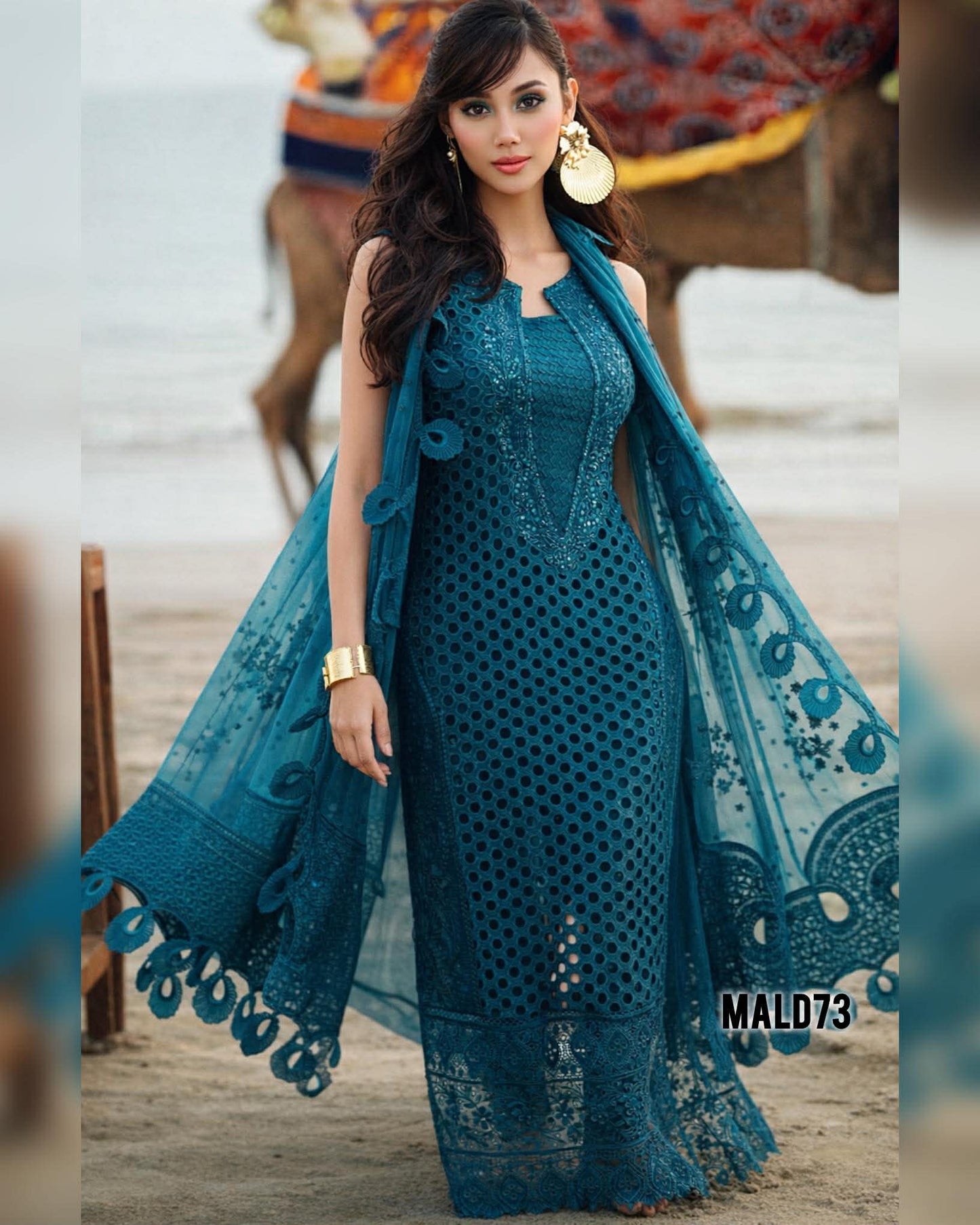 NUREH KHUAWB PREMIUM LAWN WITH PURE CHIFFON