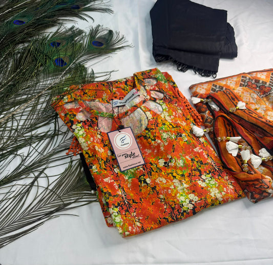 AUTUMN STITCHED LAWN 3PCS