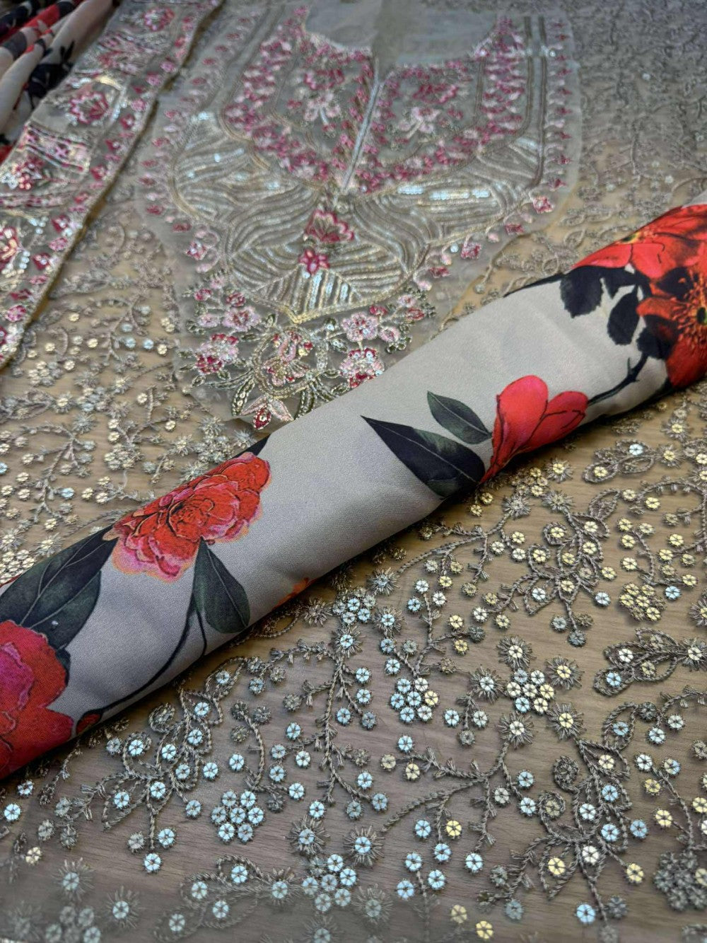 Urwa Wear Semi Formal Digital Printed Embroidered