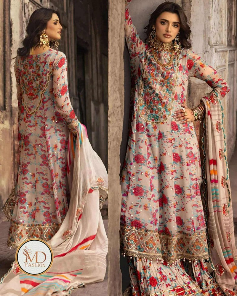 VASAL BY CHARIZMA MUGHAL KI RANI Chiffon Luxury