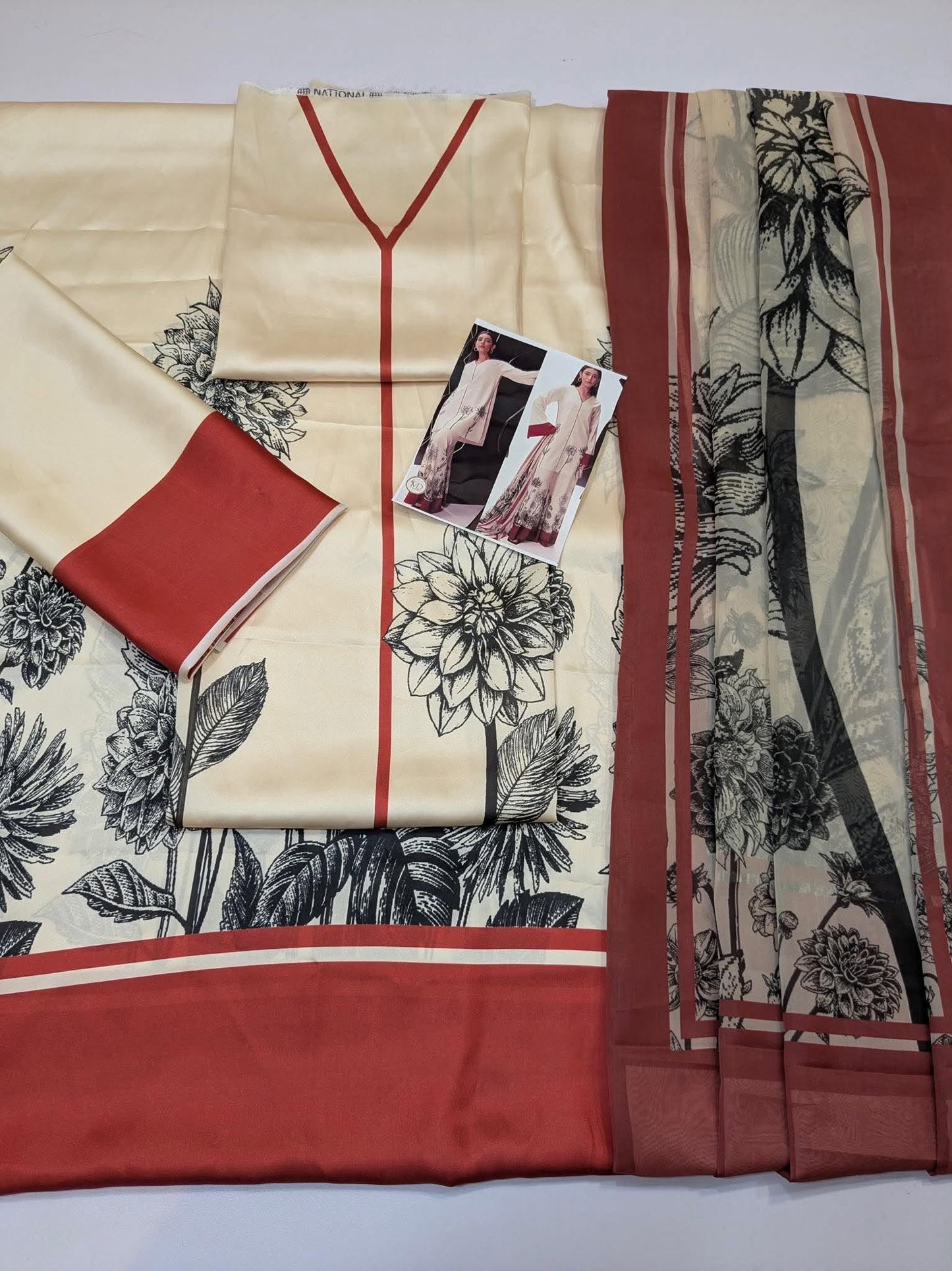 LULUSAR INSPIRED CHARMEUSE SILK DIGITAL