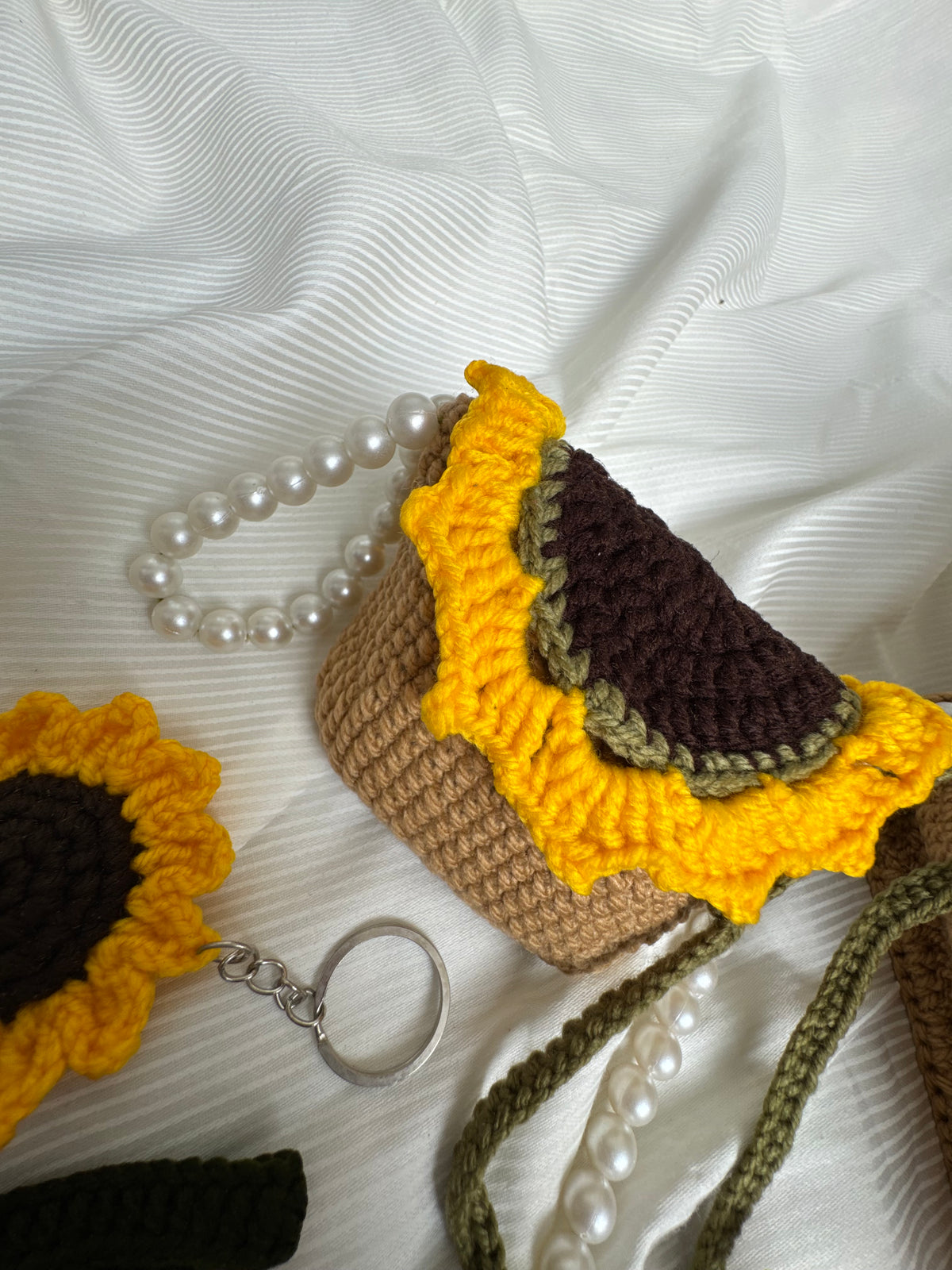Sunny Crochet Bag Set 5 Piece Handmade Collection