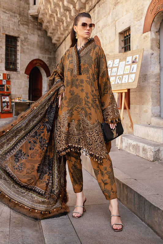 MPT-2409-A | 3Pc Unstitched Suit