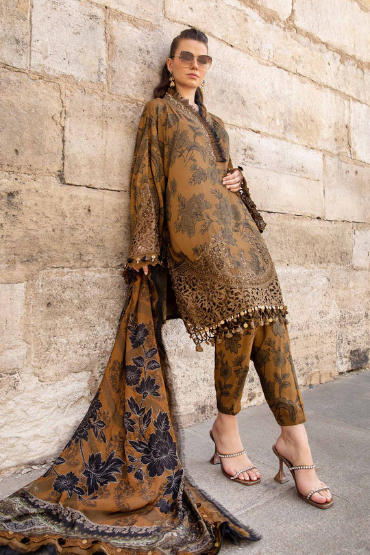 Maria B Mustard LAWN Embroidery Dress