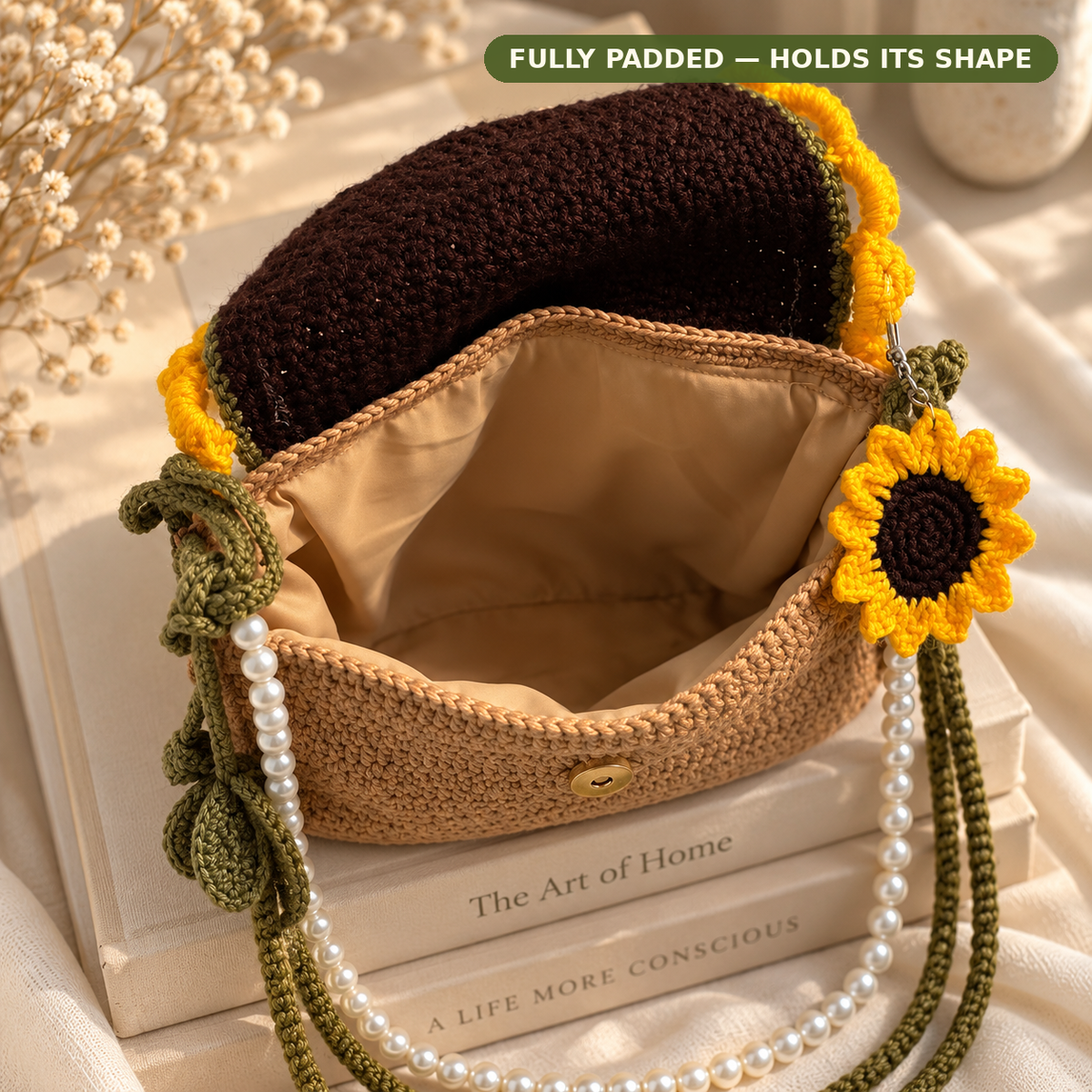 Sunny Crochet Statement Bag