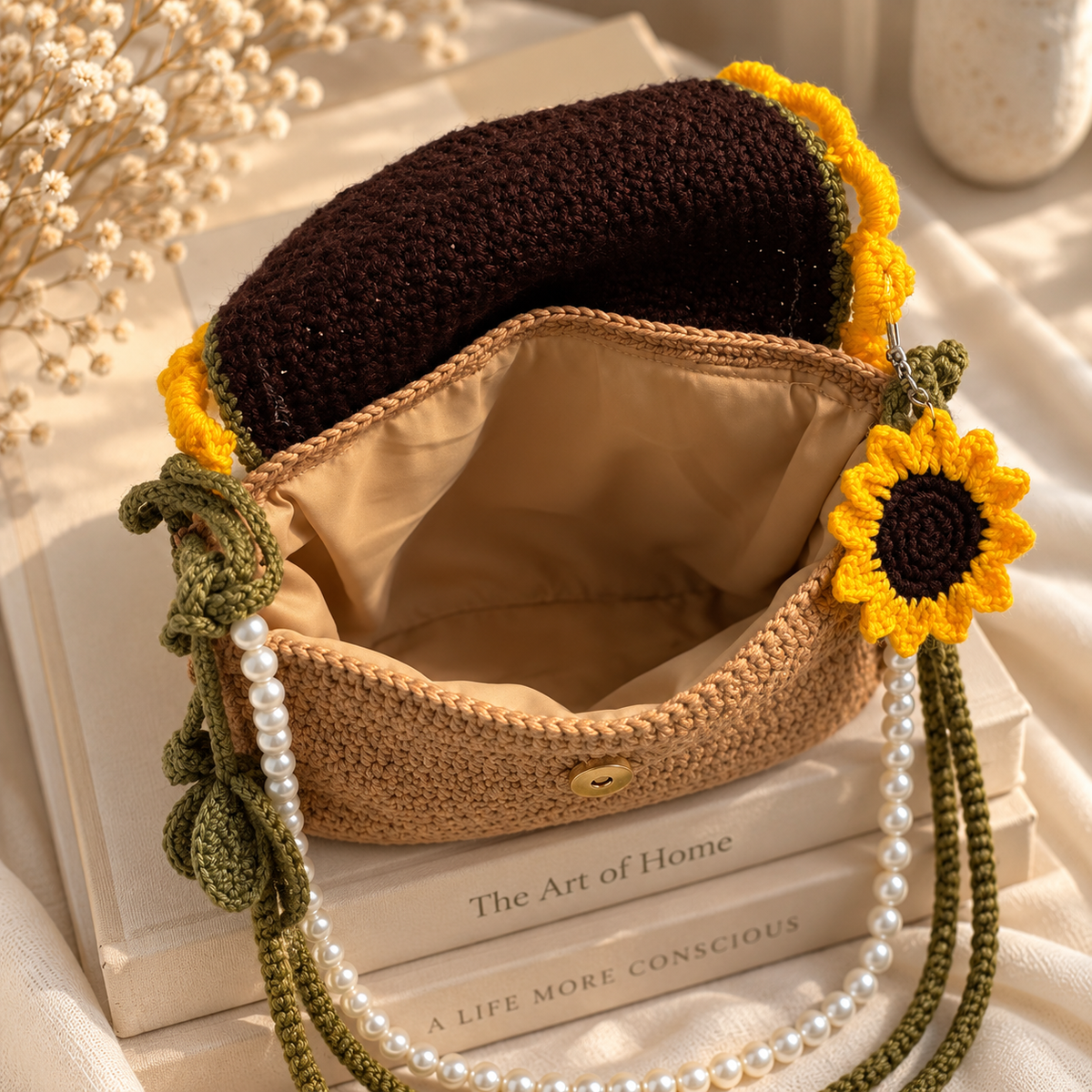 Sunny Crochet Statement Bag