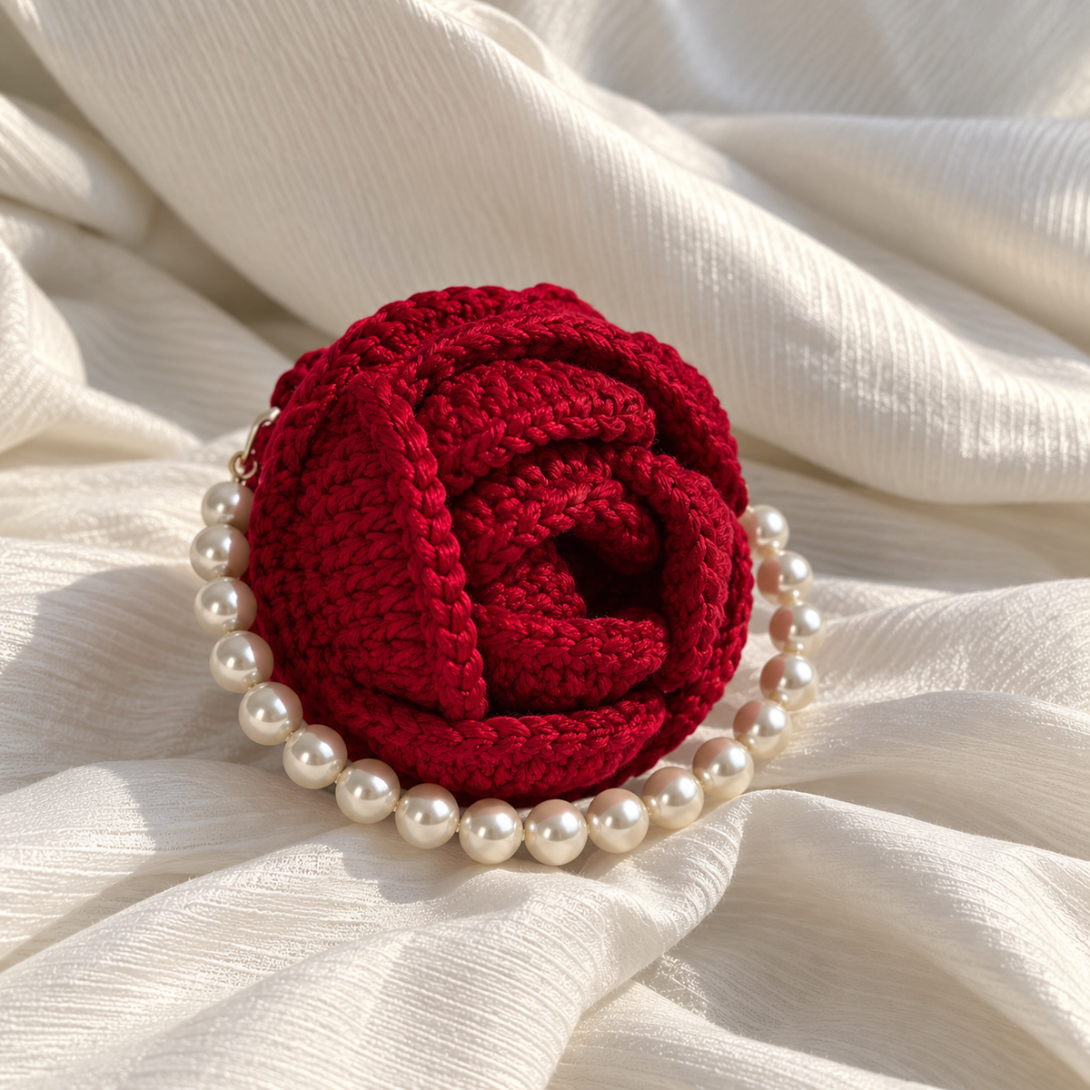 ROSE CROCHET MINI BAG